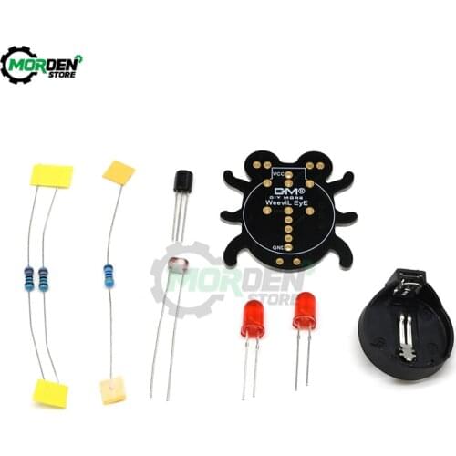 Weevil DIY Kit Eye Electronic Beginner Learn To Solder Fun Kit Handmade Gift Fit for Student Experiment Parent-Child Interaction