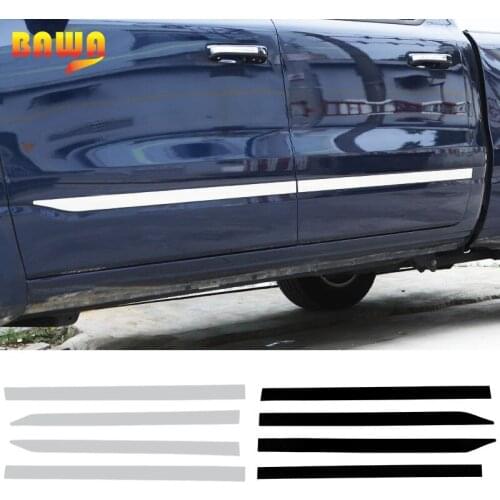 BAWA Stainless Steel Door Side Anti-scratch Protection Sticker Compatible for Dodge RAM 1500 2018+ Car accessories
