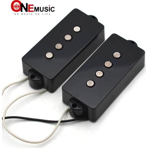 Open Alnico 5 PB P Bass Pickup Humbucker Pickup Bass 4 String Alnico V Black for PB Bass Parts Replacement