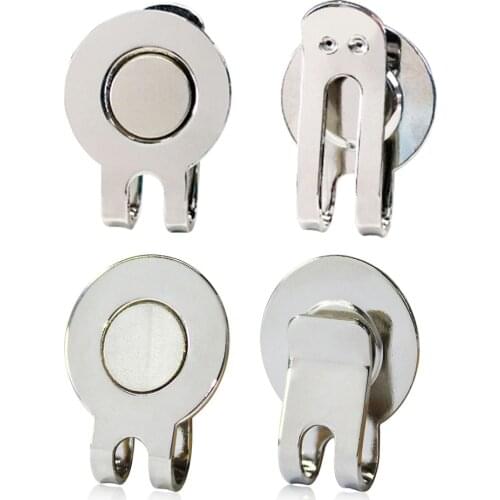 Pack 2 Pcs Golf Hat Clip With Magnetic Metal Visor Cap Clip Golf Training Aids Accessories Drop Ship