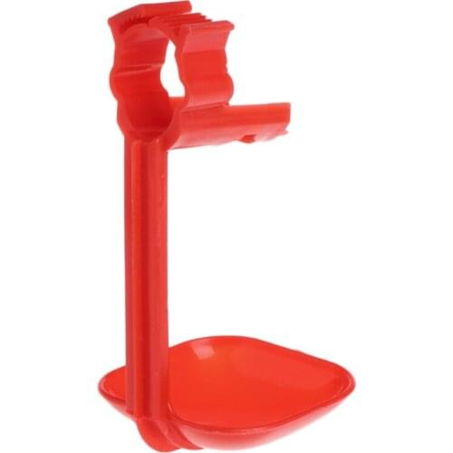 Poultry Chicken Duck Birds Hanging Drinking Nipple Water Drinker Feeder With Cup