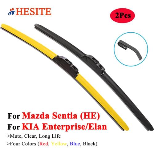HESITE Colorful Wiper Blade For KIA Enterprise And Elan Car 1996 1997 1998 1999 2000 2002 Model Car Glass Accessories Red Wipers