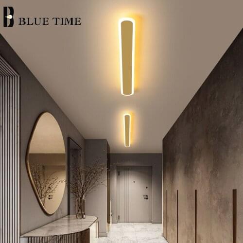 Black&Gold Modern Ceiling Lamp Led Lustre Chandelier Ceiling Light for Aisle Lamp Corridor Light Living room Bedroom Dining room
