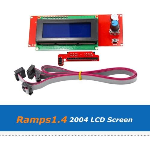 Reprap 3D Printer Part Smart Controller 2004 LCD Screen Panel With Smart Adapter For Ramps1.4 Board