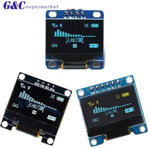 Yellow- blue double color white 128X64 OLED LCD LED Display Module For arduino 0.96" I2C IIC Communicate