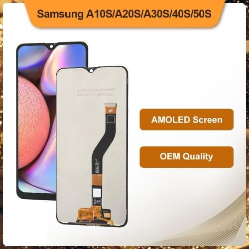 OEM For Samsung Galaxy A10S A20S A30S A40S A50S AMOLED LCD Touch Screen Display With Frame Assembly No Dead Pixel No Shadows