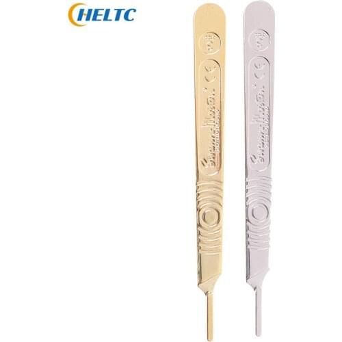1pcs Scalpel Handle Fits Blade Stainless Steel Surgical Hilt / Plastic Surgical Hilt Engraving Hand Tools Surgical Blade