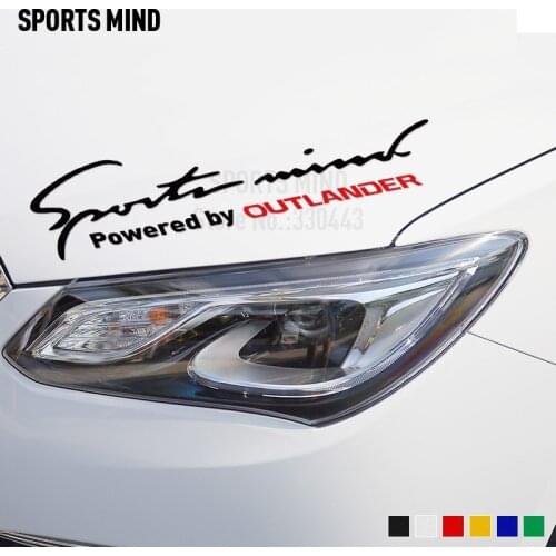 10 Pieces Sports Mind For Mitsubishi Outlander JDM Ralliart Auto Accessories Car Sticker Decal Automobiles Car Styling