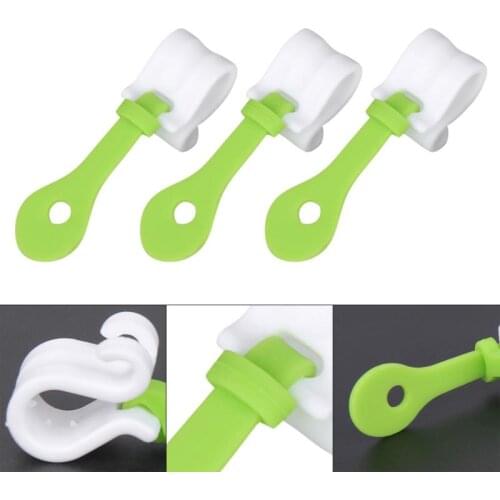 3PCs Cake Decorating Bag Clips Fondant Frosting Piping Bags Icing Cake Cupcakes Ice Piping Bag Buckles Reusable Baking Tools