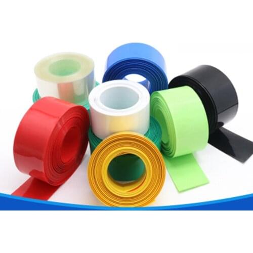 40mm wide PVC heat shrinkable tube No. 5 AA battery double-packaging 9V battery single-packaging battery cover