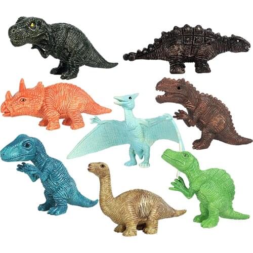 8pcs/set Small Animals Dinosaur Simulation Toy Dinosaur Model Action Figures Classic Ancient Collection For Kids Boys