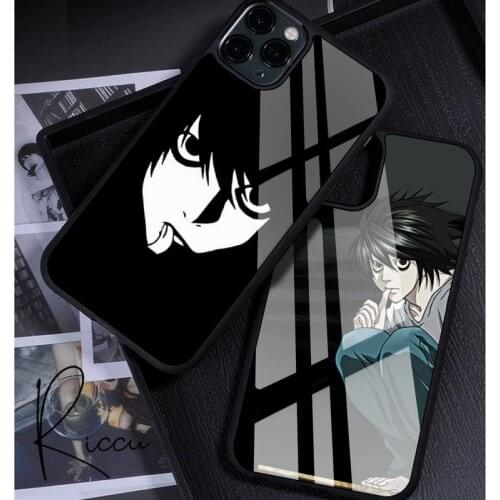 Anime Death Note L·Lawliet Phone Case Rubber for iPhone 12 11 Pro Max XS 8 7 6 6S Plus X 5S SE 2020 XR 12 Mini case
