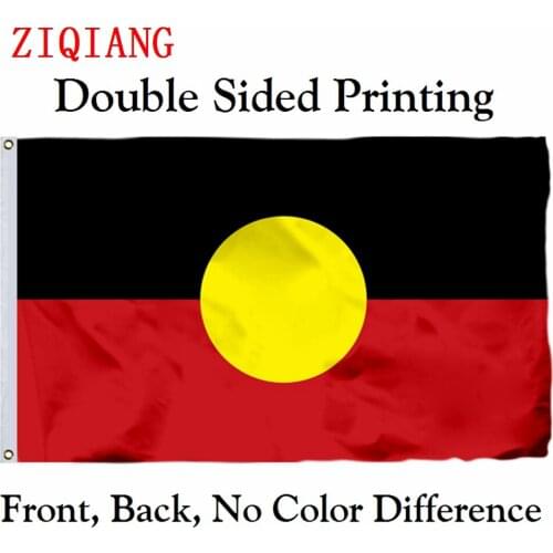 Australian Aboriginal Flag 3x5ft Polyester Flying Size 90x150cm Custom High Quality Double Sided Printing Banner