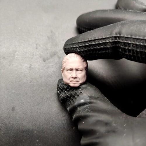 Blank 1/12 Scale Kung Fu Star Sammo Hung Head Sculpt Unpainted Fit 6" ML Figure