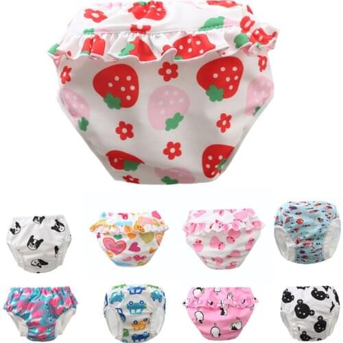 For 7~20KG Babys Swim Diaper Pool Pants Baby Unicorn Swim Nappy Baby Swimming trunks Reusable Flamingo style Cover suit-SW440
