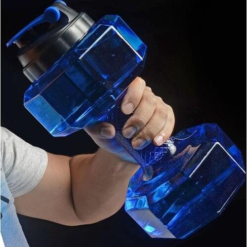 Dumbbells Plastic Big Large Capacity Gym Sports Water Outdoor Fitness Bicycle Bike Camping Cycling Bottle Fitness For Men