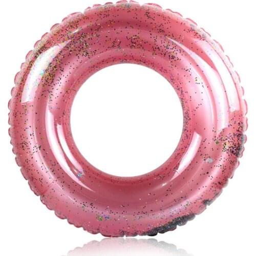 120cm Giant Pool Mattress Inflatable Swimming circle with Colorful Sequins adults Pool Float Floating Row Swim Tube PVC Boats