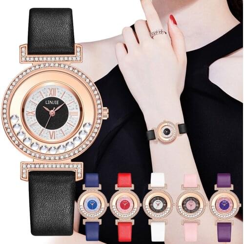 Ladies Simple Wrist Bracelet Watch Set Ladies Fashion Exquisite Quartz Watch Leather Strap Analog Watch Set Reloj Mujer часы 6