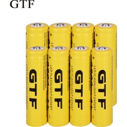 Gtf 18650 3.7 v 9800mah lithium ion battery, rechargeable for flashlights, electronic beacons, toys, blanking