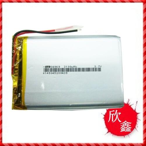 3.7V lithium battery polymer battery 804969 3100mAh MP3/4/5 mobile power spot Rechargeable Li-ion Cell