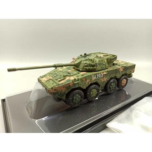 1:72 Scale Chinese Army Type 11 105mm Wheeled Assault Vehicle Tank Heavy Armor Model Metal Alloy Diecast Models Toy Collectible