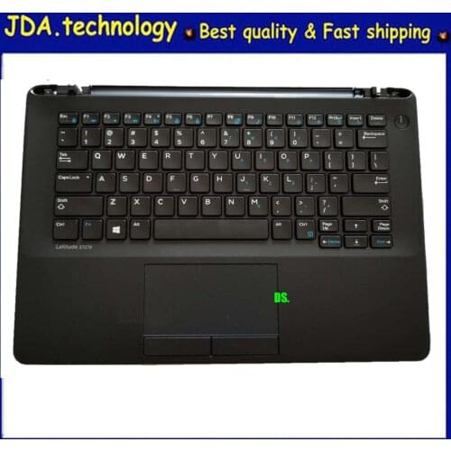 MEIRROW New original for Dell Latitude E7270 Palmrest US keyboard Upper Cover TouchPad Assembly P1J5D