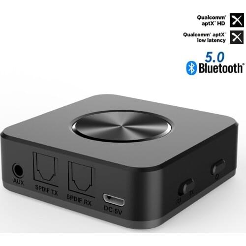 Mini Bluetooth 5.0 CSR8675 Aptx HD low latency optical SPDIF RCA Aux stereo 3.5mm audio transmitter receiver wireless TV adapter