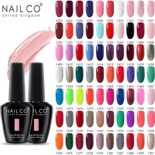 NAILCO 15ml Uv Gel Nail Polish Spring and Summer Semi-permanent Verni Gel Varnish Hybrid Art Acid-free Soak Off Lacquer Nail Art