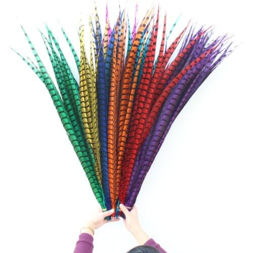 Natural Ringneck Pheasant Tail Feathers for Crafts 36-40inches /90-100CM Wedding Decorations Pheasant Feather Plumes Plumas