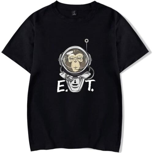 2019 Summer New Style Mens Cotton Short Sleeved Short Sleeves European And American-Style ET Alien street T-shirt harajuku