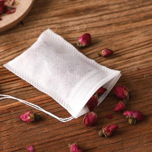 100Pcs/lot Disposable Tea Bags Empty Scented Tea Bag With String Heal Seal Filter Paper For Herb Loose Tea bolsas de te