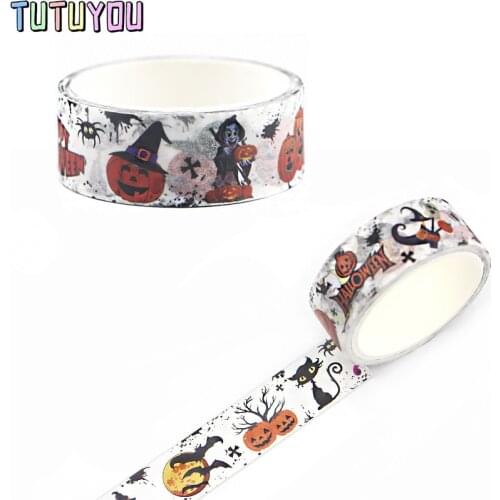 PC1555 Halloween Washi Tapes DIY Painting paper Masking tape Decorative Adhesive Tapes Scrapbooking Stickers