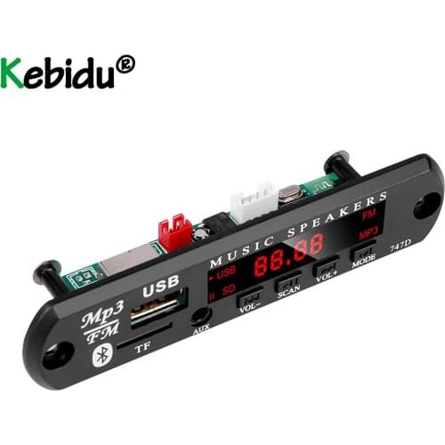 Dropship 5V 12V MP3 WMA Decoder Board Audio Module USB TF Radio Wireless Bluetooth5.0 Music Car MP3 Player With Remote Control