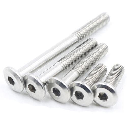 M8 stainless steel allen flat screws hex screw round head bolt furniture bolts 10mm-100mm