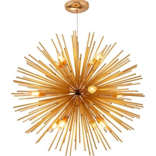 Wonderland Modern Gold LED Pendant Lamp Art Design Simple Living Room Bedroom Bar Restaurant Study