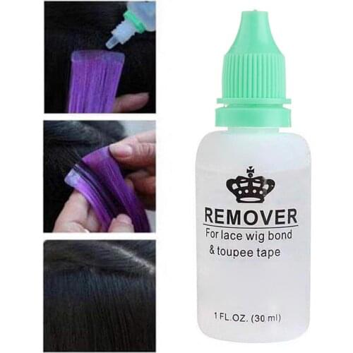 1 Bottle 30ml Hair Glue Remover Adhesives Remover Tape Hair Extension Tool Double-Sided Wig Glue Remover For Lace Frontal Wig