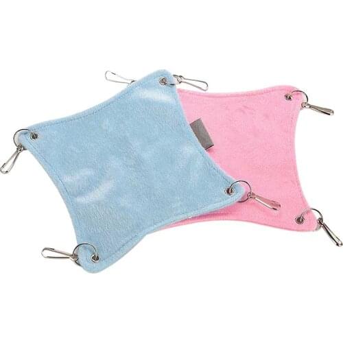 Warm Plush Cloth Hamster Chinchilla Hammock Guinea Pig Rabbit Hanging Bed Cage Accessories SCIE999