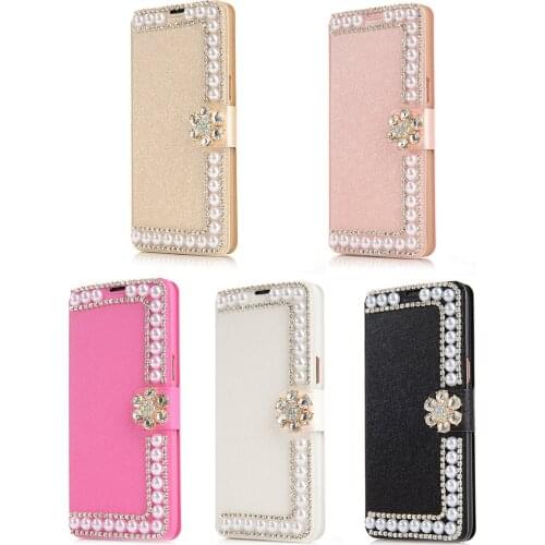Shockproof Case For Samsung Galaxy S20 8 9 10 Plus Ultra Multifunctional Pearl Leather Protective Cover For Samsung Note10 Pro
