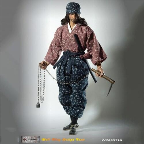 In Stock WK89011A 1/6 Scale Japanese Warrior Shishido Baiken 12 Inches Full Set Male Action Figure Model for Fans Holiday Gifts