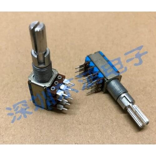 [VK] Japanese TOCOS precision potentiometer double shaft double axis three C100Kx2 B50K within the shaft midpoint