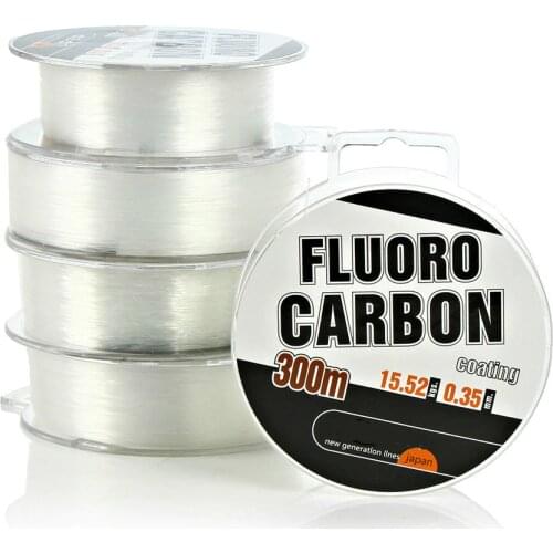 High Quality 300M FluoroCarbon Fishing Line Monofilament Nylon Strong Wire Fiber Coating Fly Fishing For Carp Fishing