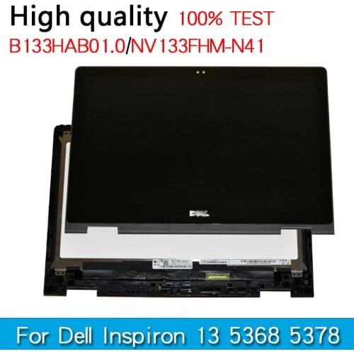 Original Laptop LCD For DELL Inspiron 13 5368 5378 p69g B133HAB01.0 NV133FHM-N41 A11 Touch Display screen Assembly digitizer