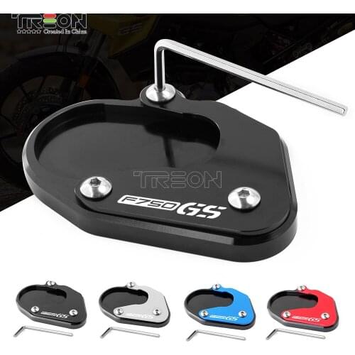 For BMW F850GS F850 GS 2018-2019 Motorbike parts CNC Aluminum Side Stand Enlarge Plate Kickstand Extension
