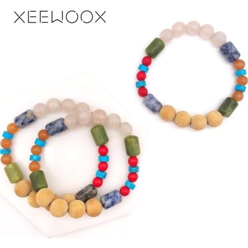 Boho Couple Red bracelet 2019 New energy lave Stone Bracelet Natural Stone Bracelet For Women Man Chakra Healing Charm Bracelet
