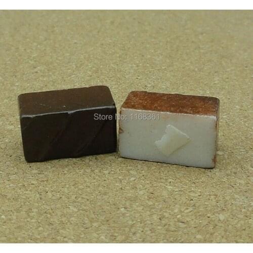 1pcs/lot resin flat back brown stripe chocolate 16mm Cabochons Jewelry Mobile Phone Hairpin Headwear DIY Accessories B306-4