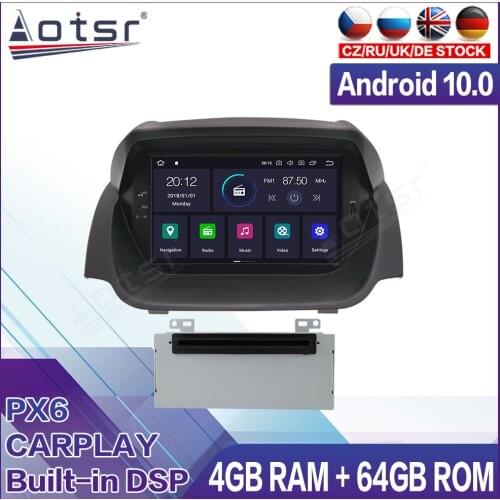 For Ford Fiesta MK7 2013-2016 Car DVD Multimedia Radio Player Stereo Android Recorder Audio Vertical GPS Navigation Head Unit