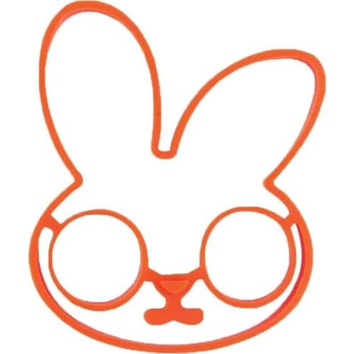 2Pcs Cute Rabbit Fried Eggs Mold Breakfast Omelette Mould Silicone Egg Pancake Ring Cooking Egg Tool Kitchen Accessories Gadget