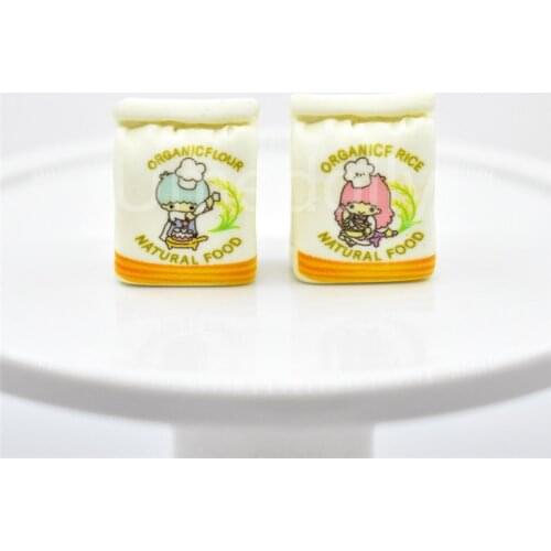 5PCS/LOT 1/12 Scale Miniature Dollhouse Flour Bag Mini Play Doll Food for Barbies Pullip Kids Kitchen Toys