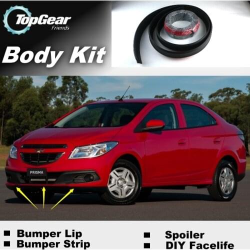 Bumper Lip Lips For Chevrolet Prisma / Top Gear Shop Spoiler For Car Tuning / TOPGEAR Recommend Body Kit + Strip