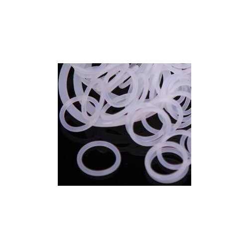 10pcs 2mm wire diameter white silicone O-ring outer waterproof insulation rubber band 72mm-90mm outer diameter